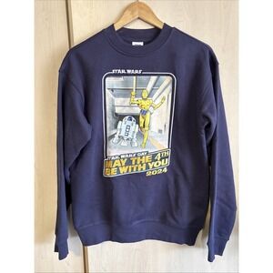 Disney 2024 Star Wars May The 4th Be With You Pullover Sweatshirt Medium
